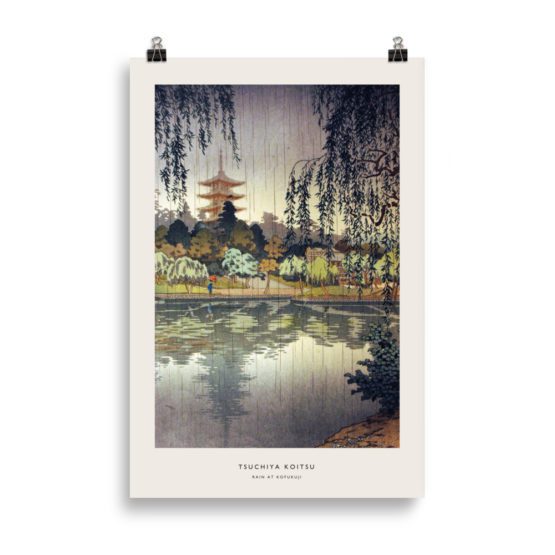 Rain at Kofukuji Temple | Tsuchiya Kōitsu – Image 3