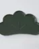 assiette verte motif pin