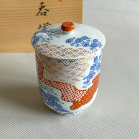 Petite tasse en porcelaine fine vintage / avec couvercle – Image 2