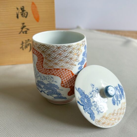 Petite tasse en porcelaine fine vintage / avec couvercle – Image 5