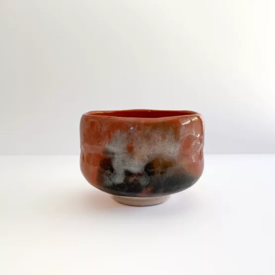 Bol à Thé Matcha Akarakuyaki - Mont Fuji Rose – Image 2