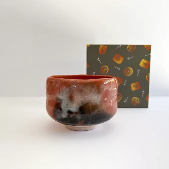 Bol à Thé Matcha Akarakuyaki - Mont Fuji Rose