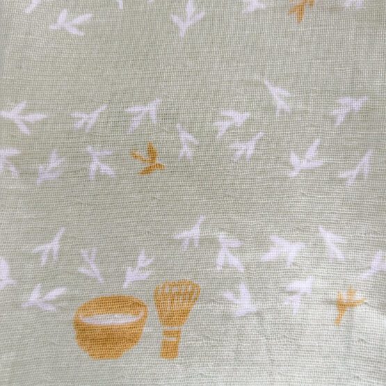 Serviettes Tenugui japonais en gaze douce – Set de 2 pièces avec motifs de cérémonie du thé et de Shirakawa-go – Image 7