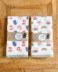 Serviettes Tenugui japonais en gaze douce – Set de 2 pièces avec motifs de la région Tohoku et de la région Chugoku