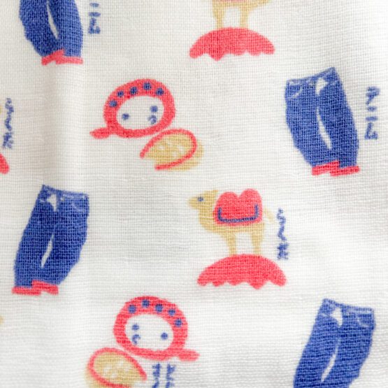 Serviette Tenugui japonais en gaze douce avec motifs de la région de Chūgoku – Image 3