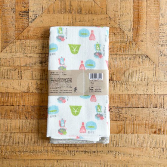 Serviette Tenugui japonais en gaze douce avec motifs de Kyoto – Image 5