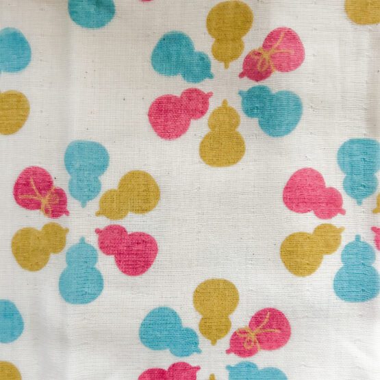 Serviettes Tenugui japonais en gaze douce – Set de 2 pièces avec motifs de カカシ et 六瓢 (Mubyo) – Image 7
