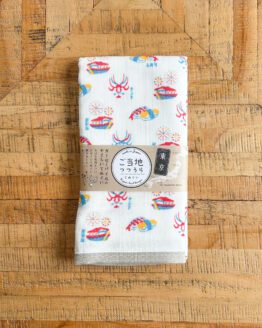 Serviette Tenugui japonais en gaze douce avec motifs de Tokyo