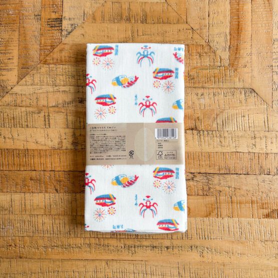 Serviette Tenugui japonais en gaze douce avec motifs de Tokyo – Image 5