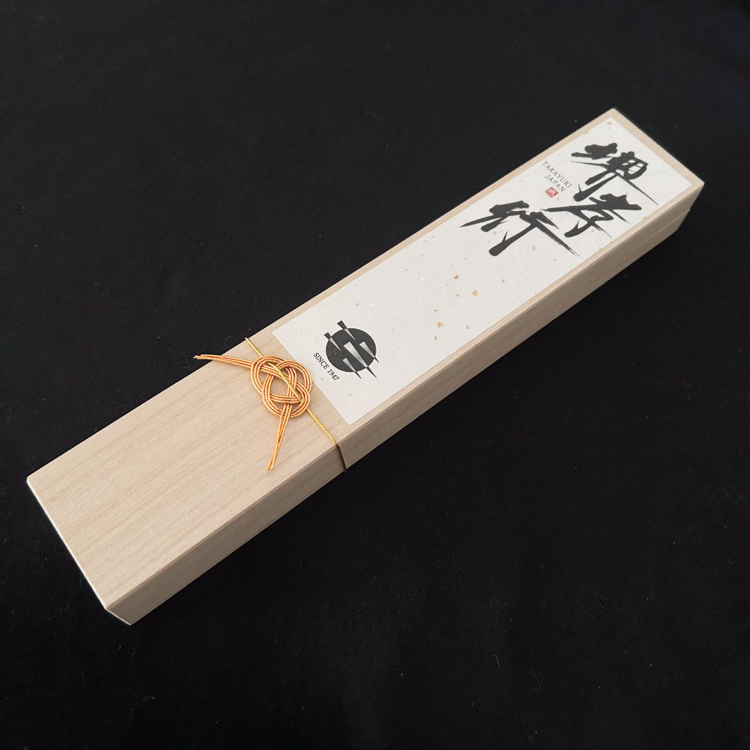 Couteau japonais Sakai Takayuki Petty 150mm – Acier VG10 Damas martelé et manche Acajou – Image 8