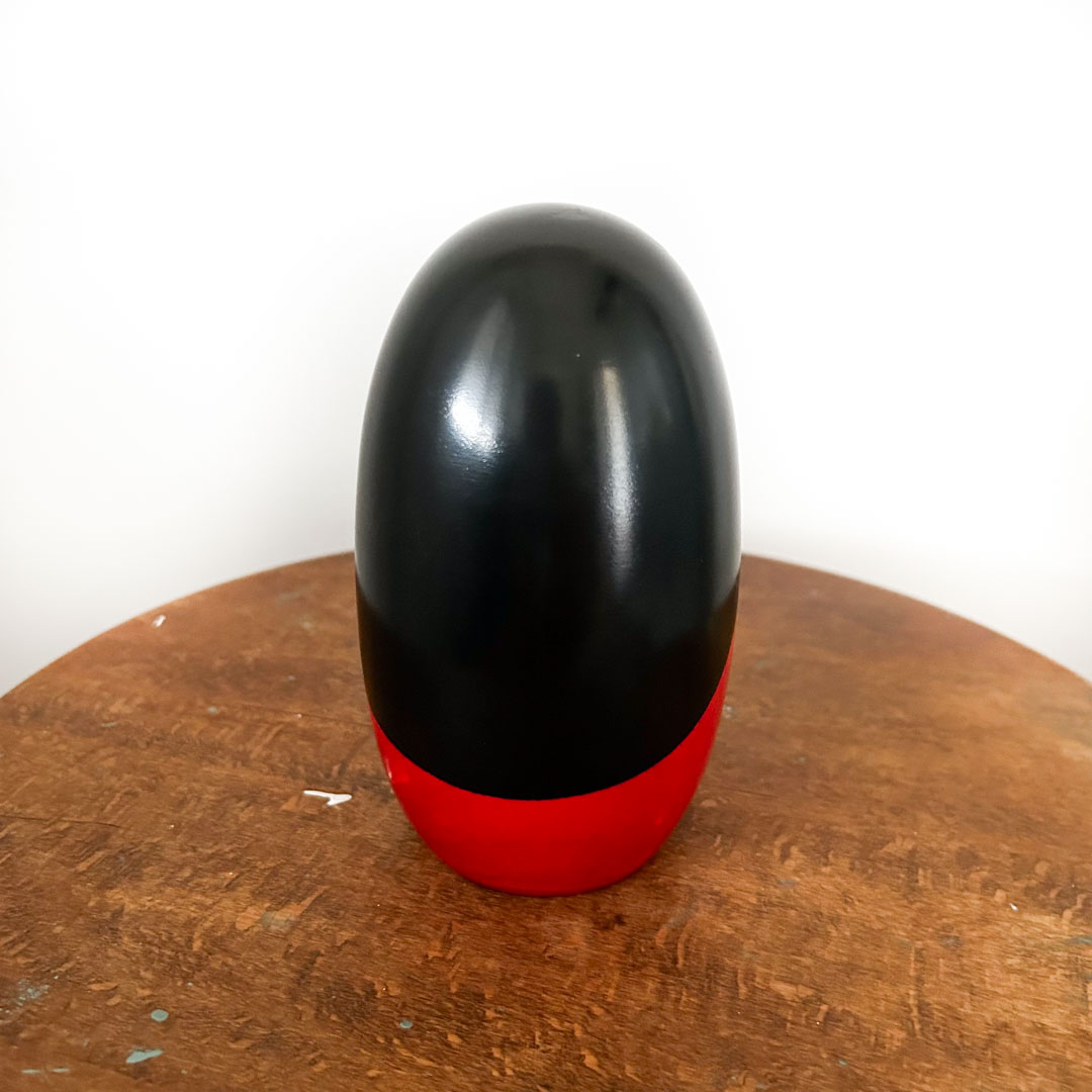 Poupée Kokeshi Japonaise Usaburo Motif Cerisiers 13cm - Image 3
