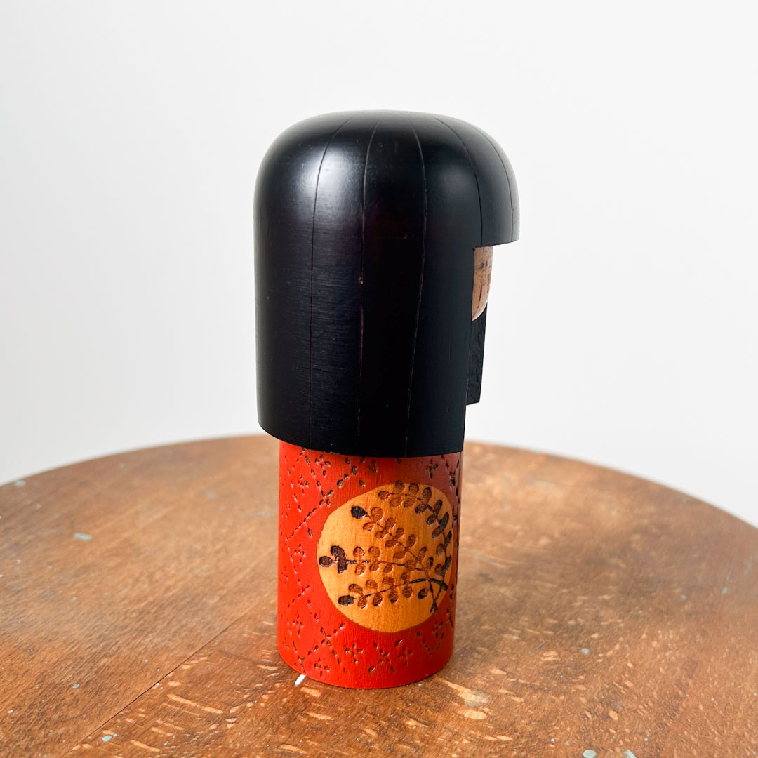 Kokeshi d'art vintage par Kazuo Takamizawa 13cm - Image 4