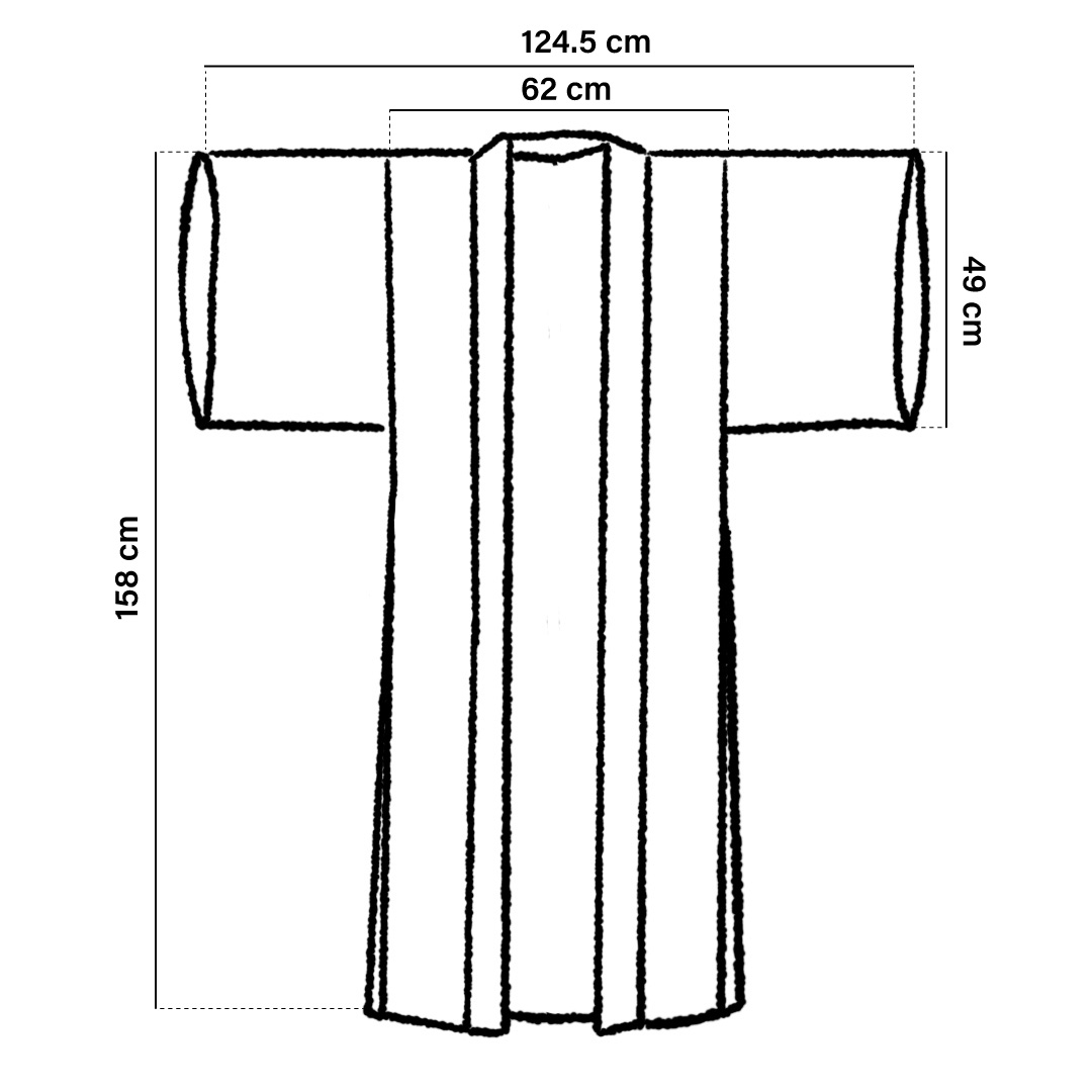 Kimono traditionnel en soie – Motifs floraux et traditionnels multicolores - Image 8
