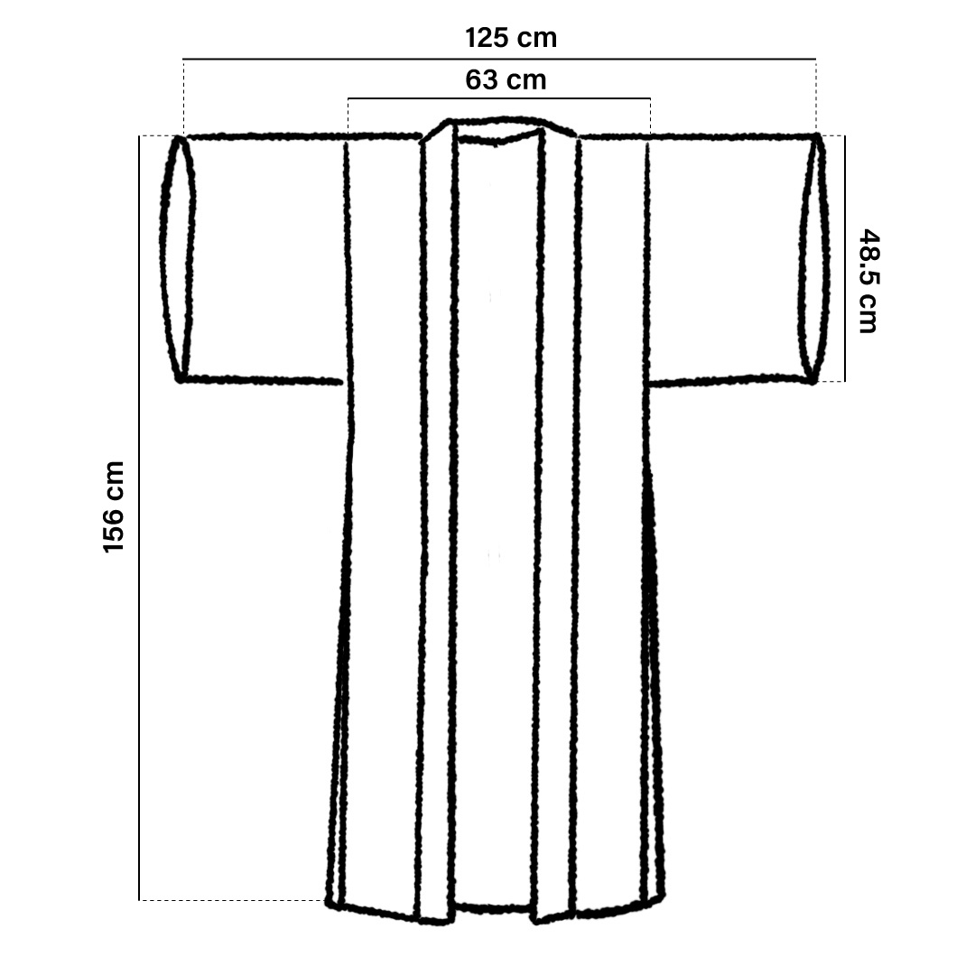 Kimono traditionnel en soie – Motifs de fleurs et paysages d'automne - Image 12